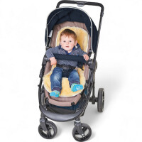 Fellhof Kinderwagen-Einlage aus Lammfell (37 x 75 cm)