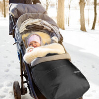 Fellhof Lammfellfußsack Cozy – 100 % Merino-Lammfell, ab Geburt bis 3 Jahre
