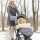 Fellhof Kinderwagen-Handwärmer WINTERBERG Merino-Lammfell, wind- & wasserabweisend, Reflexstreifen