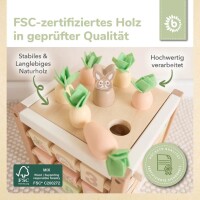 bieco Motorikwürfel Hase Fine FSC® Holz