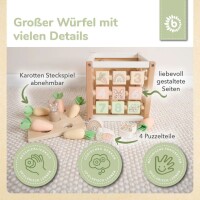 bieco Motorikwürfel Hase Fine FSC® Holz