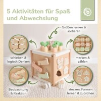 bieco Motorikwürfel Hase Fine FSC® Holz