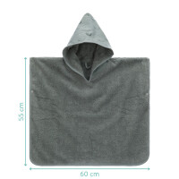Fillikid Kinder-Badeponcho - Badetuch mit Kapuze - Baumwolle