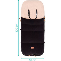Fillikid Winterfußsack Kinley Cord, Teddyplüsch VEGAN