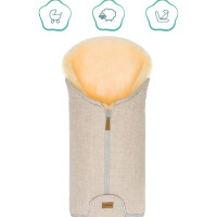 Fillikid Winterfußsack Pamir Echtfell - passend für Babywanne