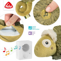 Fehn Einschlafhilfe Chamäleon – Kuscheltier 27 cm mit Soundmodul & Cry-Sensor (0+ Monate)