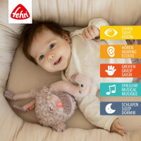 Fehn Einschlafhilfe Flamingo – Kuscheltier 31 cm mit Soundmodul & Cry-Sensor (0+ Monate)