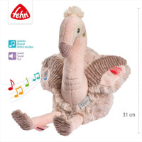 Fehn Einschlafhilfe Flamingo – Kuscheltier 31 cm mit Soundmodul & Cry-Sensor (0+ Monate)