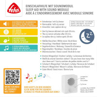 Fehn Einschlafhilfe Flamingo – Kuscheltier 31 cm mit Soundmodul & Cry-Sensor (0+ Monate)