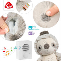 Fehn Einschlafhilfe Faultier – Kuscheltier 27 cm mit Soundmodul & Cry-Sensor (0+ Monate)