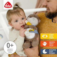 Fehn Nachtlicht Otter Theo – Kuscheltier mit Schlummerlicht & Glow-in-the-dark (0+ Monate)