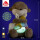 Fehn Nachtlicht Otter Theo – Kuscheltier mit Schlummerlicht & Glow-in-the-dark (0+ Monate)