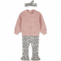 Dirkje Mädchen Set Pullover Hose Haarband Rosé/Light Mauve