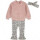 Dirkje Mädchen Set Pullover Hose Haarband Rosé/Light Mauve
