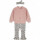 Dirkje Mädchen Set Pullover Hose Haarband Rosé/Light Mauve