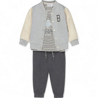 Dirkje 3-teiliges Jungen-Set Shirt Weste Hose hellblau...
