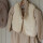 Dirkje Mädchen-Set Kleid Leggings Weste Haarband taupe kariert