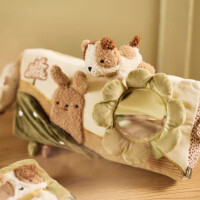 Jollein Aktivitätsdreieck Laufstall-Kissen mit Spiegel (36 × 17 × 16 cm)