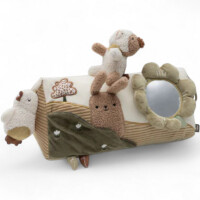 Jollein Aktivitätsdreieck Laufstall-Kissen mit Spiegel (36 × 17 × 16 cm)