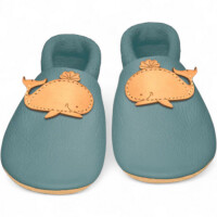 NENS Kinderpuschen Wal-Motiv IVN-zertifiziertem...