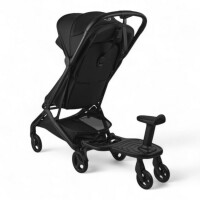 Bugaboo Mitfahrbrett schwarz | abnehmbarem Sitz  | kompatibel Bugaboo Fox, Donkey, Butterfly, Dragonfly, Bee 6 u. v. m.