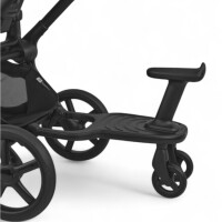 Bugaboo Mitfahrbrett schwarz | abnehmbarem Sitz  | kompatibel Bugaboo Fox, Donkey, Butterfly, Dragonfly, Bee 6 u. v. m.