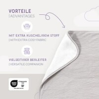 Träumeland Signature Kuscheldecke 75×100 cm – Baumwoll-Crinkle, zweiseitig