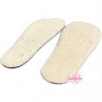 Pololo Barfuß-Einlegesohlen Bio-Wolle (wärmend) für Kinder