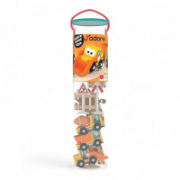 JADORE Holzeisenbahn – Construction Squad Set, 15-teilig (ab 18 Monaten)