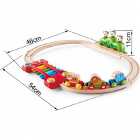 Hape Kleines Tier-Eisenbahnset – Dschungelzug mit Xylophon-Schiene & Affen-Spiel (19-tlg, ab 18 Monaten)