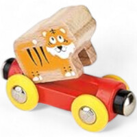 Hape Dschungelzug – Holz-Zug für Holzeisenbahnen (ab 18 Monaten)