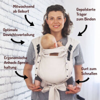 DIDYMOS DidyFlow Babytrage – Halfbuckle Trage ab...