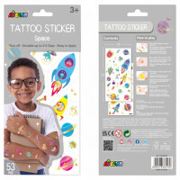 AVENIR Tattoo Sticker-Set – temporäre Kindertattoos mit Metallic-Highlights (2 Bögen)
