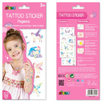 AVENIR Tattoo Sticker-Set – temporäre Kindertattoos mit Metallic-Highlights (2 Bögen)