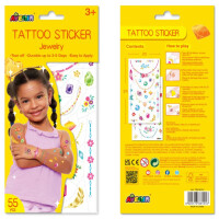 AVENIR Tattoo Sticker-Set – temporäre Kindertattoos mit Metallic-Highlights (2 Bögen)