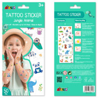 AVENIR Tattoo Sticker-Set – temporäre Kindertattoos mit Metallic-Highlights (2 Bögen)