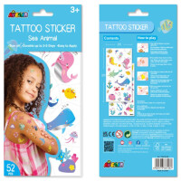 AVENIR Tattoo Sticker-Set – temporäre Kindertattoos mit Metallic-Highlights (2 Bögen)