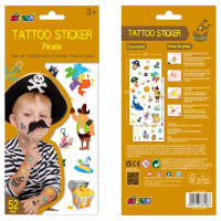 AVENIR Tattoo Sticker-Set – temporäre Kindertattoos mit Metallic-Highlights (2 Bögen)