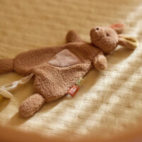 Jollein Schnullertuch Kangaroots – Speendoekje Känguru mit Schlaufe (26 cm) aus Polyester