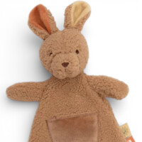Jollein Schnullertuch Kangaroots – Speendoekje Känguru mit Schlaufe (26 cm) aus Polyester
