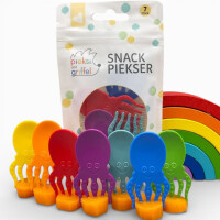 Pieksi 7er Set Rainbow Snack Piekser bunt | wiederverwendbar
