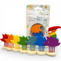 Pieksi 7er Set Rainbow Snack Piekser bunt | wiederverwendbar