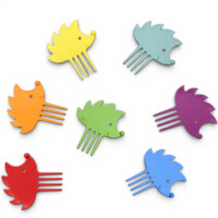 Pieksi 7er Set Rainbow Snack Piekser bunt |...