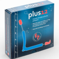 plus12 Messgerät Kinderschuhe Passformkontrolle Fußlänge und Innenlänge in mm