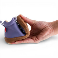 POLOLO Barfuß Halbschuh Schnürer Kinder, chromfreiem Leder