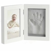 Jané Baby Fußabdruck & Fotorahmen, inkl. Modelliermasse, trocknet in 24 Stunden, Hand oder Fuß
