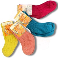 Hirsch Kinder Wollsocken pflanzengefärbte  Gelb,...