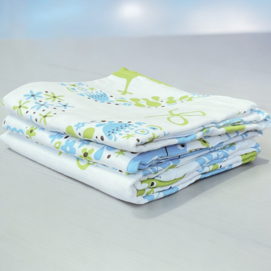 Blümchen Pucktuch Bio-Baumwolle XL 