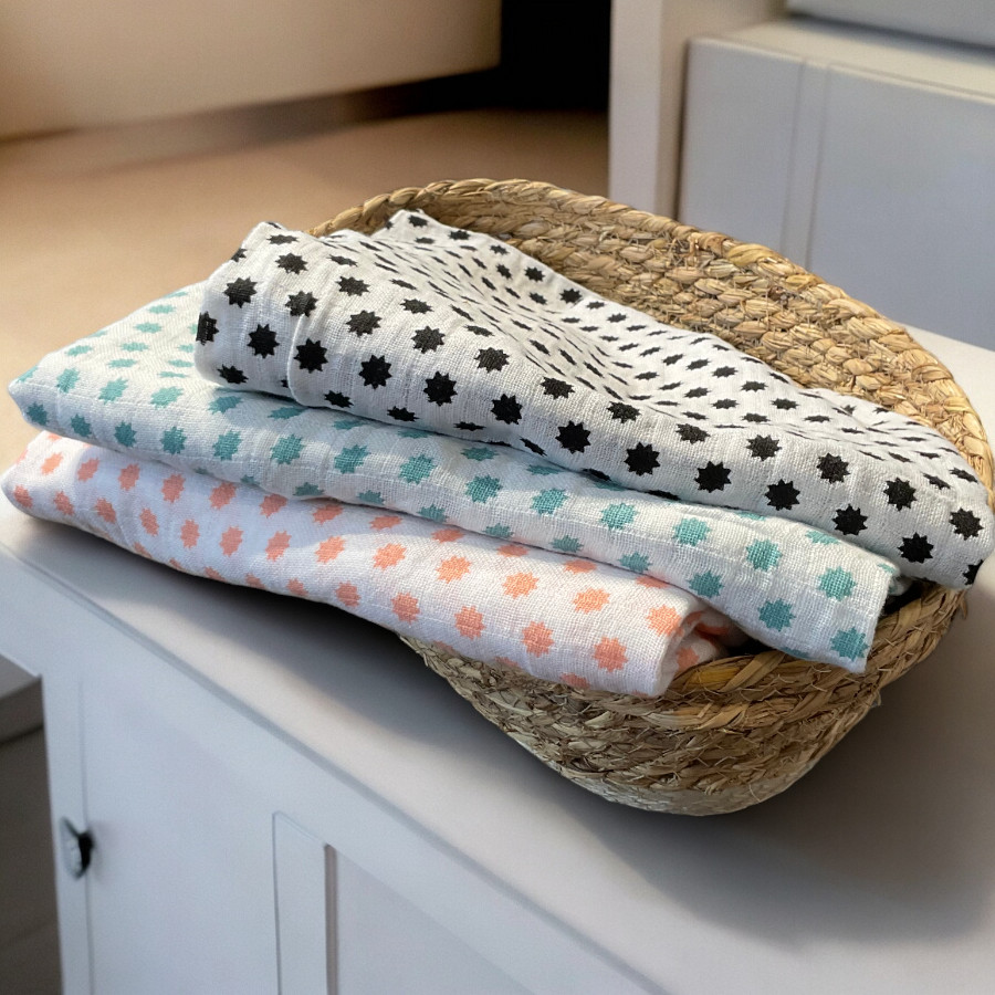 Lässig Pucktuch Baumwolle 120x120 cm