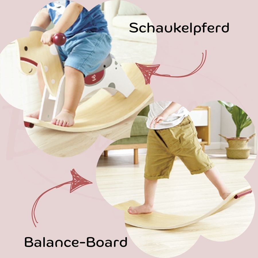 Schaukelpferd Balance-Board Kleinkinder Kinder 